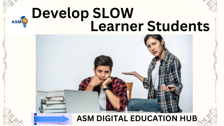 Develop Slow Learner Students With Activities